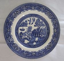 Vintage Alfred Meakin England Old Willow Pattern 9&quot; Dinner Plate - £12.57 GBP