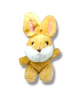 Vintage Russ Berrie Plush Bunny Rabbit Stuffed Animal 7&quot; Tan Beige - $9.95