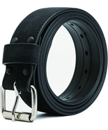 Men&#39;S Belt Big &amp; Tall 56&quot;-80&quot; Genuine Leather Belt Reinforced Strap Casu... - €38,00 EUR