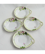 4 VTG Rare Nippon Hand Painted Porcelain Dishes w/one Handle gold trim 5... - $19.75