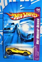 Hot Wheels 2007 Hot Wheels Design Series #48 CUL8R Yellow w/ PR5s - £1.99 GBP