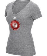 NWT NBA Dallas Mavericks Women&#39;s Size XL Gray Short Sleeve V-Neck Tee Shirt - $326.32 MXN