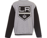 NHL Los Angeles Kings Reversible Full Snap Fleece Jacket JHD Embroidered... - £107.90 GBP