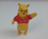 Vintage Disney Winnie The Pooh Waving 2&quot; Collectible Figure Rare  - $7.75