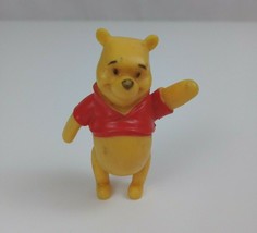 Vintage Disney Winnie The Pooh Waving 2&quot; Collectible Figure Rare  - £6.17 GBP