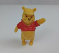 Vintage Disney Winnie The Pooh Waving 2&quot; Collectible Figure Rare  - $7.75