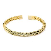 Gold Silver Bangle, Bracelet for Women, Men, Unisex, Plain Gold, Cuff bracelet,  - £19.77 GBP