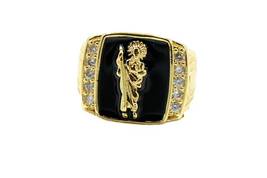 San Judas Tadeo 18K Gold Plated Ring - £31.62 GBP