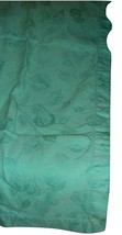 Xoochi Solid Aqua Pear &amp; Branches Jacquard Fabric Tablecloth 57&quot; X 102&quot; EUC - £11.60 GBP