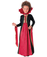 NEW Rubies Gothic Vampiress Costume Girls Sz S (4/6) red &amp; black dress w... - $220.40 MXN