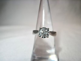14K White Gold Ladies Diamond Wedding Ring 1.15TCW Size 6 1/2 K582 - £1,125.07 GBP