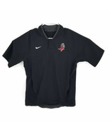 Nike Fairfield Stags Mens Pullover Jacket Black Short Sleeve Pocket Mesh M - £29.10 GBP