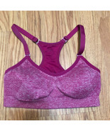 OE pink racer back sports bra with insert pads size small  - $143.46 MXN