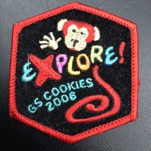 Girl Scouts Explore Monkey Patch Cookies 2006 GSA - £9.73 GBP