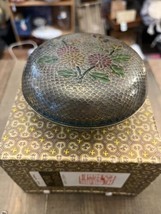 Chinese Artistic Handmade Cloisonné Enamel &quot;Plique-a-jour&quot; Bowl With Lid... - $177.21