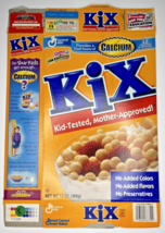 2001 Empty General Mills Kix Good Source of Calcium 13OZ Cereal Box SKU ... - $18.99