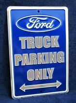 FORD TRUCK Parking -*US MADE*- Embossed Metal Tin Sign Man Cave Garage B... - £12.44 GBP