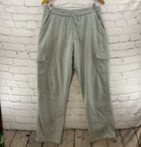 RBX Sweatpants Gray Cargo Pockets Mens Sz L Athletic Drawstring Stretch ... - £12.07 GBP