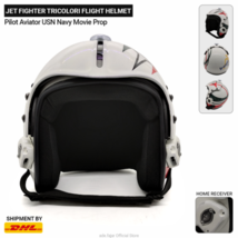 Jet Fighter Tricolori Flight Helmet Pilot Aviator USN Navy Movie Prop - £316.06 GBP