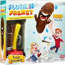 Flushin&#39; Frenzy Kids Game Family Game with Toilet Plunger Grab the Flyin... - $65.07