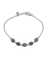 Artisan Crafted Genuine Labradorite bracelet in 925 Sterling Silver, Ext... - $49.00
