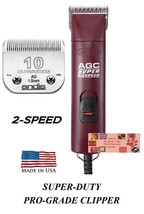 Andis Super Duty Pro 2-Speed Clipper Set&amp;Ultraedge 10 Blade*Pet Dog Cat Grooming - £208.58 GBP