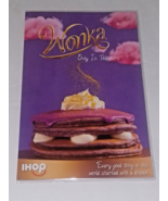 Wonka IHOP Restaurant Special Edition WONKA Movie Pancakes Purple Menu NEW! - £56.31 GBP