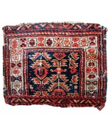 Handmade antique collectible Persian Malayer bag face 1.4&#39; x 1.8&#39; (44cm ... - $220.52 CAD