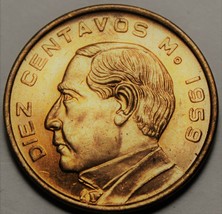 Mexico 10 Centavos, 1959 Gem Unc~Benito Juarez - £3.26 GBP