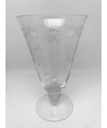 Fostoria Romance Iced Tea Glass 6&quot; Tall HOLDS COMPLETELY FULL Flowers &amp; ... - £22.82 GBP