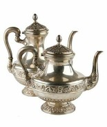 Espagnol Argent Théière &amp; Café Pot Marquée D.Garcia - $31,413.97 MXN