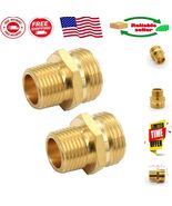 Durable Brass Adapter for Garden Hose - 3/4&quot; GHT Male x 1/2&quot; NPT Male - $23.82 CAD