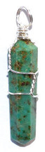 (set of 5) wire wrapped Chrysocolla point - £25.22 GBP