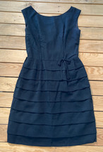 Vintage Union made Girls sleeveless Knee Length Dress Size 16 black G4 - £27.16 GBP