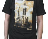 Orisue Uomo Nero Struttura Forza Building Torre Fulmine T-shirt M Nwt - $14.91