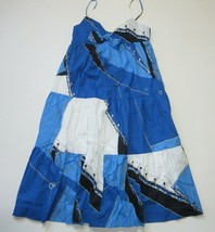 NWT J.Crew Tie-front Cotton Poplin Midi in Blue Ratti® Regatta Print Dress 6 - £116.29 GBP