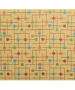 1 yard Sputnik gold Upholstery cloth Water resistant fabric 54&quot; wide pok... - £12.43 GBP