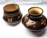 Saguaro Southwest Pottery NATIVE AMERICAN STONEWARE Bowl Urn  - MATCHED ... - £61.93 GBP