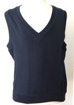 CUTTER &amp; BUCK 100% Cotton Dark Navy Sweater Vest (Size S) - £11.69 GBP