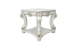 26" Antique Pearl Manufactured Wood Square End Table - $12,236.21 MXN