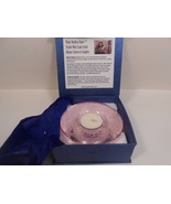 Wade Stephen Baker Twin Salmon Crystal Glass Meditation Tealight Candle ... - €24,10 EUR