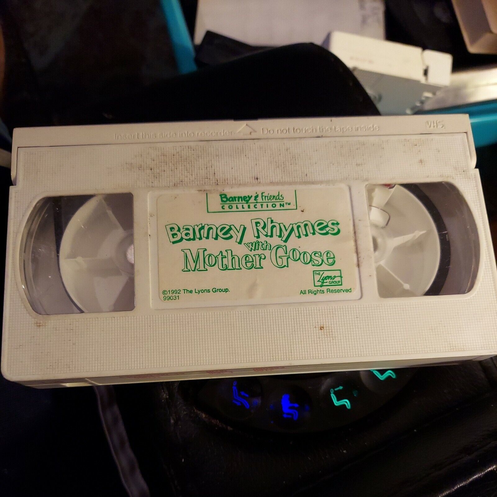 Primary image for Barney - Barney Rhymes With Mother Goose (VHS, 1993) tape only