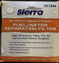 Sierra 21 Micron Short Fuel/Water Separator Replacement Filter Elements ... - £7.83 GBP