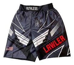 Robbie Lawler Firmado Personalizado Negro Mma Peleando Trunks Despiadado Grabado - £108.87 GBP