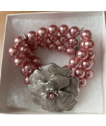 Women&#39;s Bracelet Rose Colored Stretchy  - £25.97 GBP