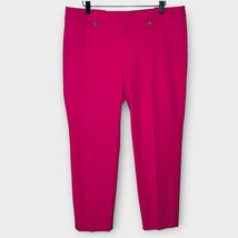 BANANA REPUBLIC Martin Fit Fuchsia Barbie Pink Pants Size 14 Spring Summer - £26.48 GBP