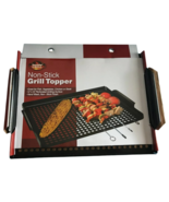 New - Smokin’ Grill Non-Stick 12” x 16” Metal Grill Topper w/ Side Handles - $367.46 MXN