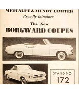 1957 Metcalfe &amp; Mundy Borgward Import Advertisement Autocar Automobilia ... - $731.52 MXN