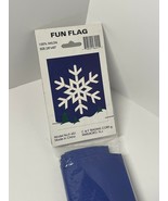 New in package Snowflake Holiday Christmas Fun flag 28 by 40 inches - £8.94 GBP