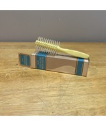 NEW 1970&#39;s Avon Yellow Full Round Brush Petite 7&quot; White Bristle Hair Pro... - $55.60 CAD